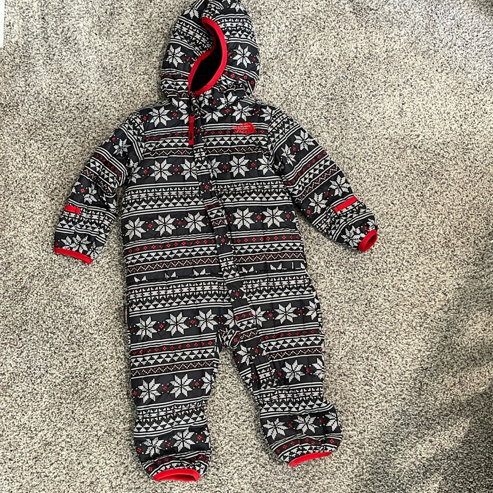 The north face snowsuit 6-12 months
